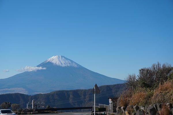 紅葉のベストシーズン、富士山もはっきり見えました。